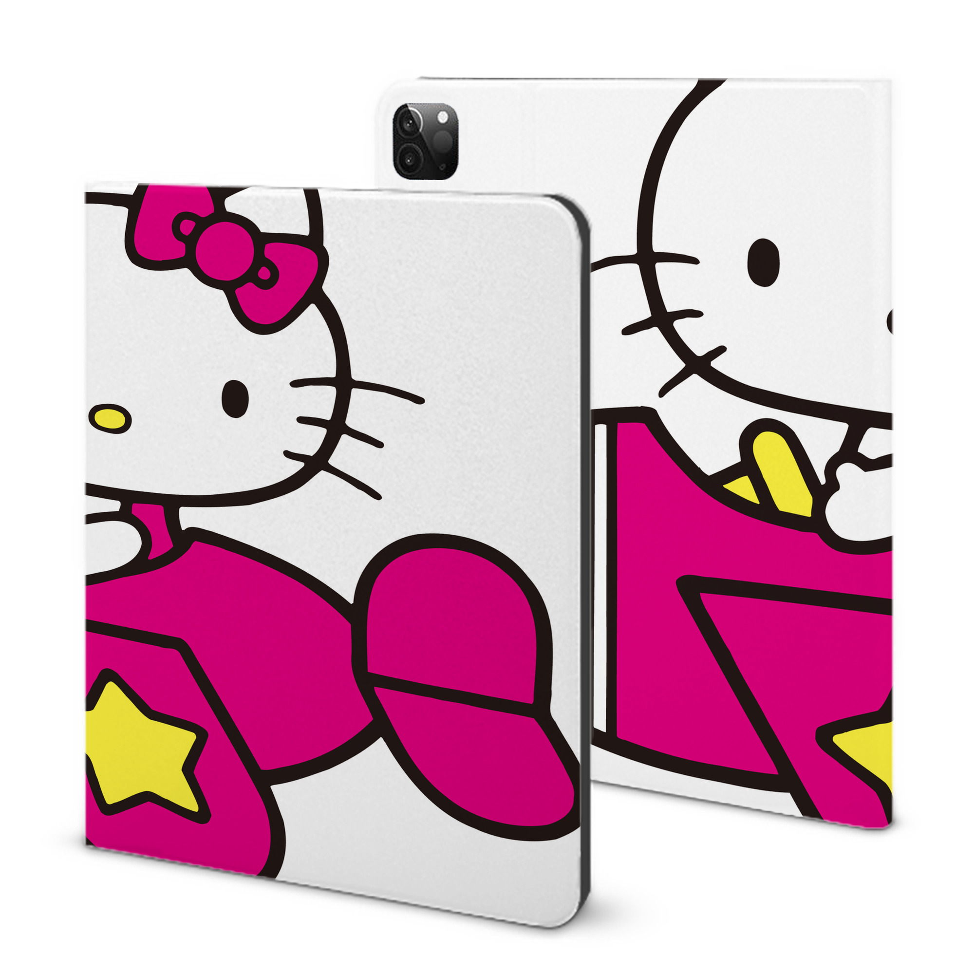 （画像用） Hello Kitty ハローキティ IPadケース ペンホルダー付き ブックスタイルデザイン